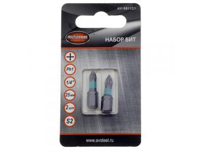 биты PH1 25мм от AV STEEL биты PH1 25мм